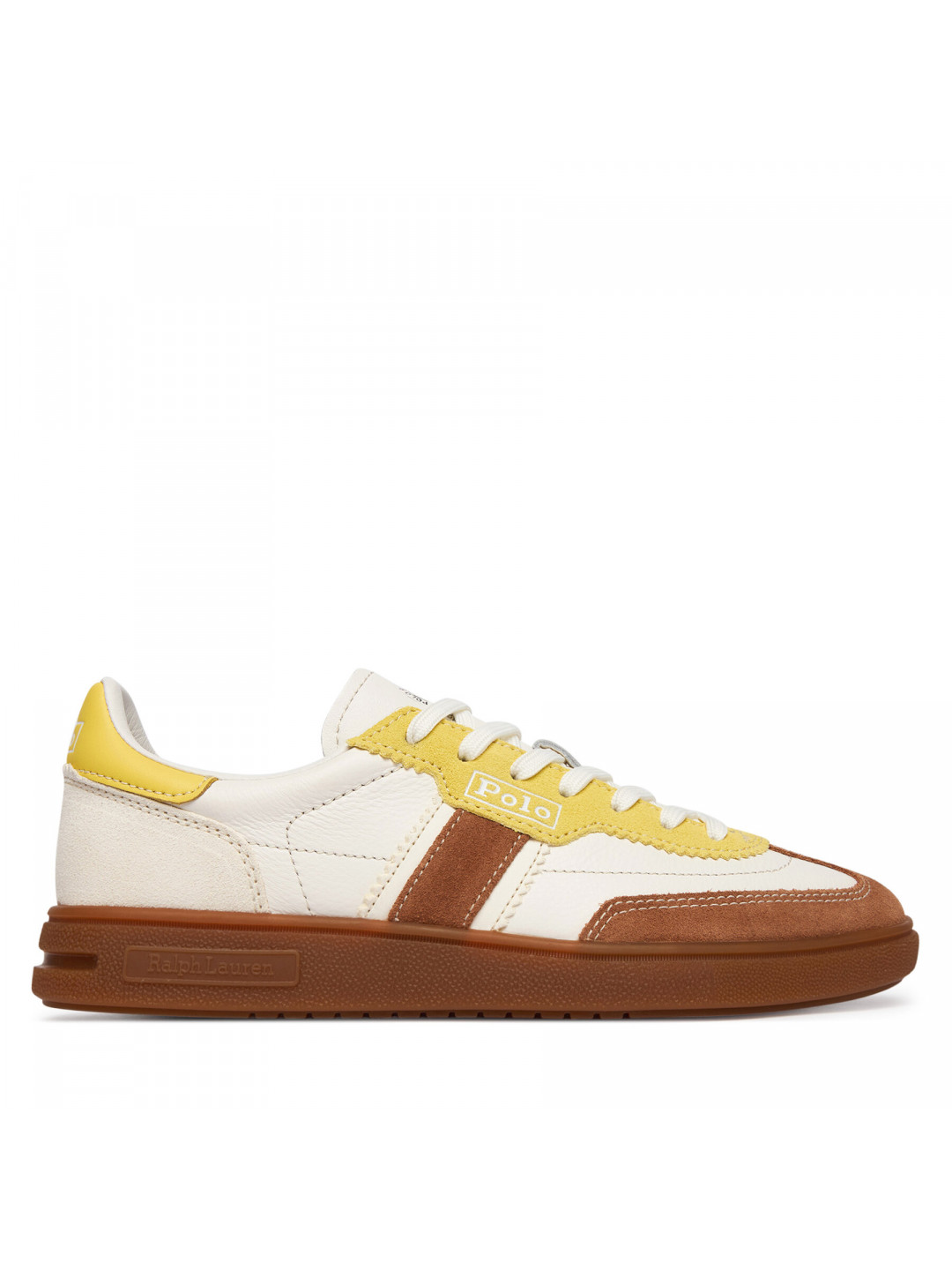 Sneakersy Polo Ralph Lauren 804P04920002 Écru
